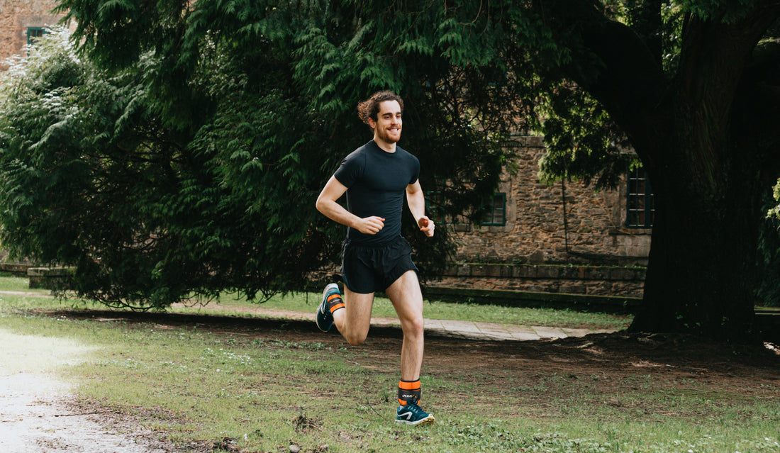 running with APEXUP ankle weights