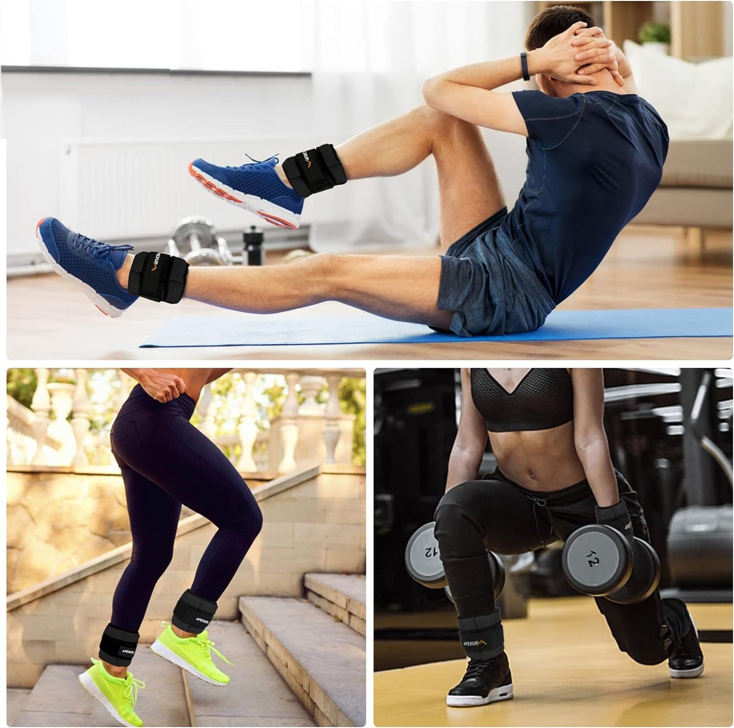 10 lbs/Pair Adjustable Ankle Weights