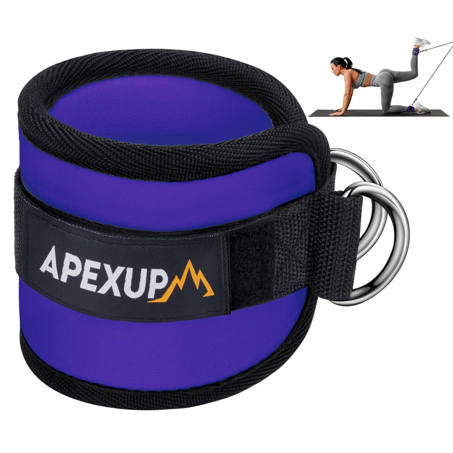 Ankle Strap for Cable Machine, Ankle Resistance Bands, Cable Kickback Ankle Straps