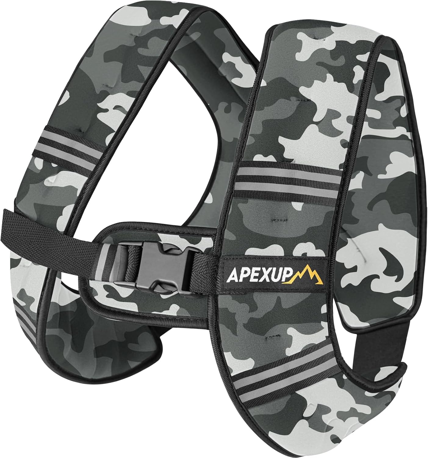 Weighted Vest with Reflective Stripe, Camo (5/10/15/20/25/30 lbs)