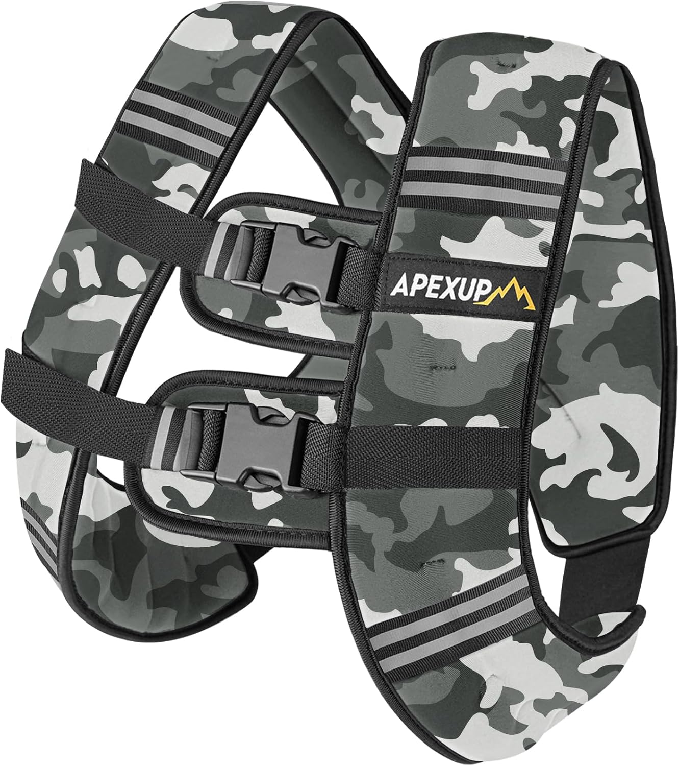 Weighted Vest with Reflective Stripe, Camo (5/10/15/20/25/30 lbs)