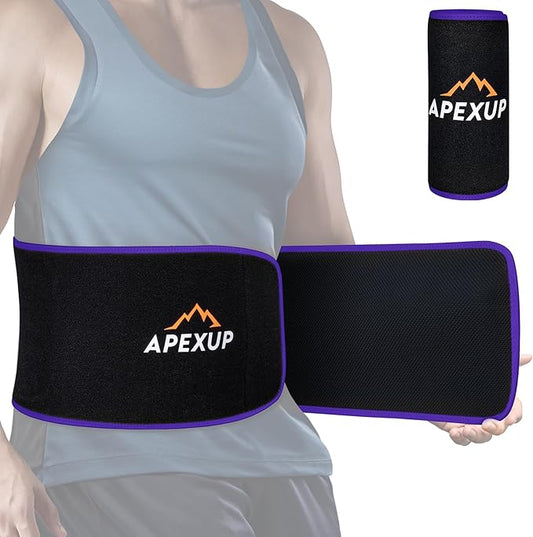 Neoprene Waist Trainer Belt, Slimming Sweat Band with Adjustable Fit & Removable Lumbar Support