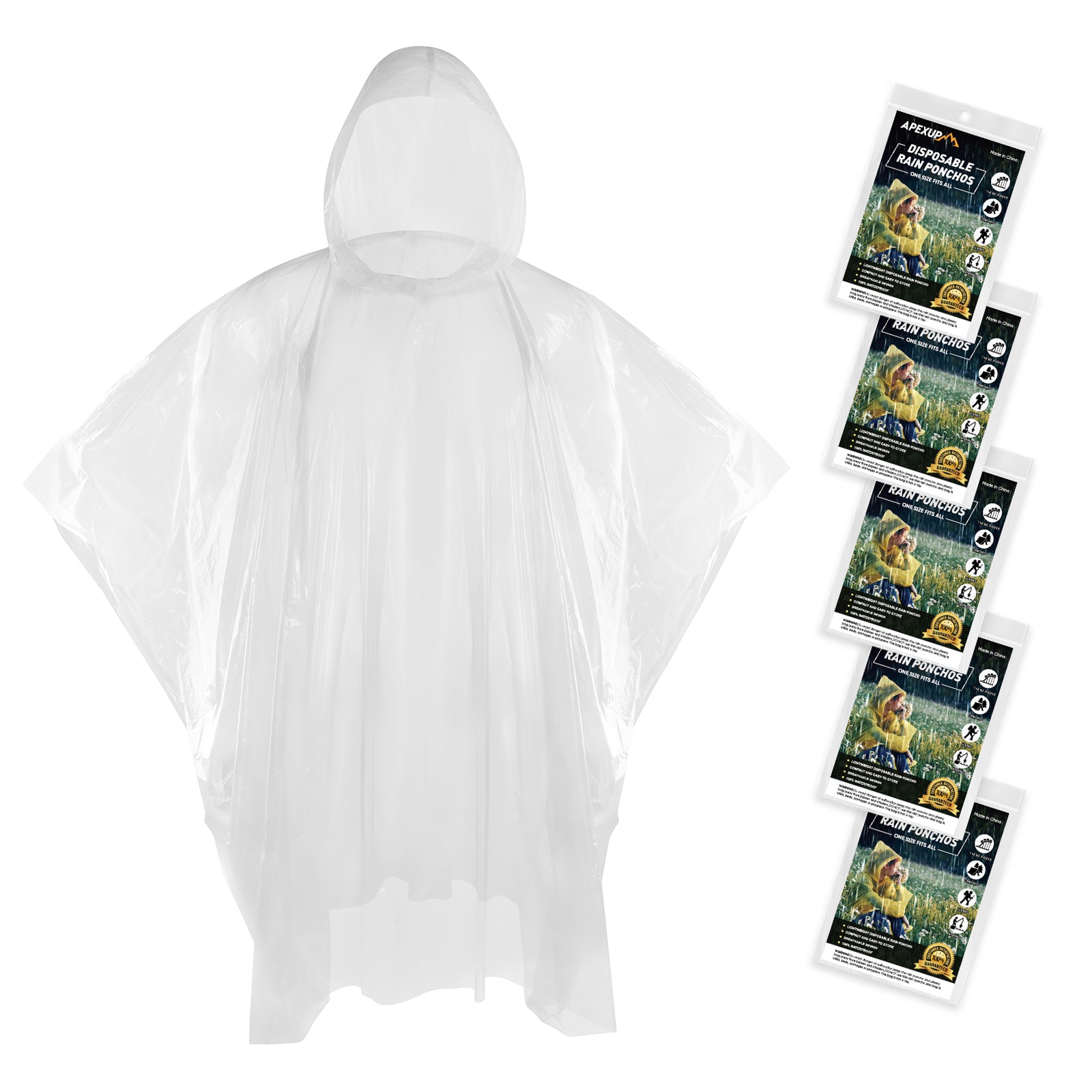 Disposable Rain Ponchos