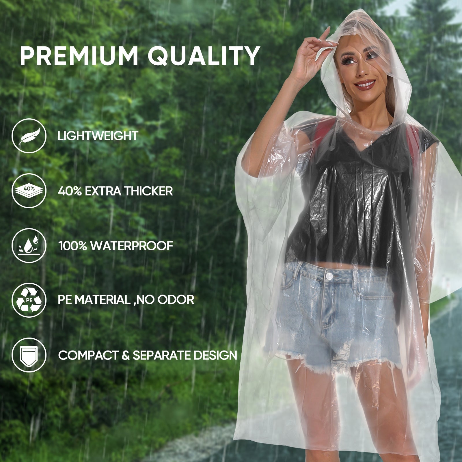 Disposable Rain Ponchos