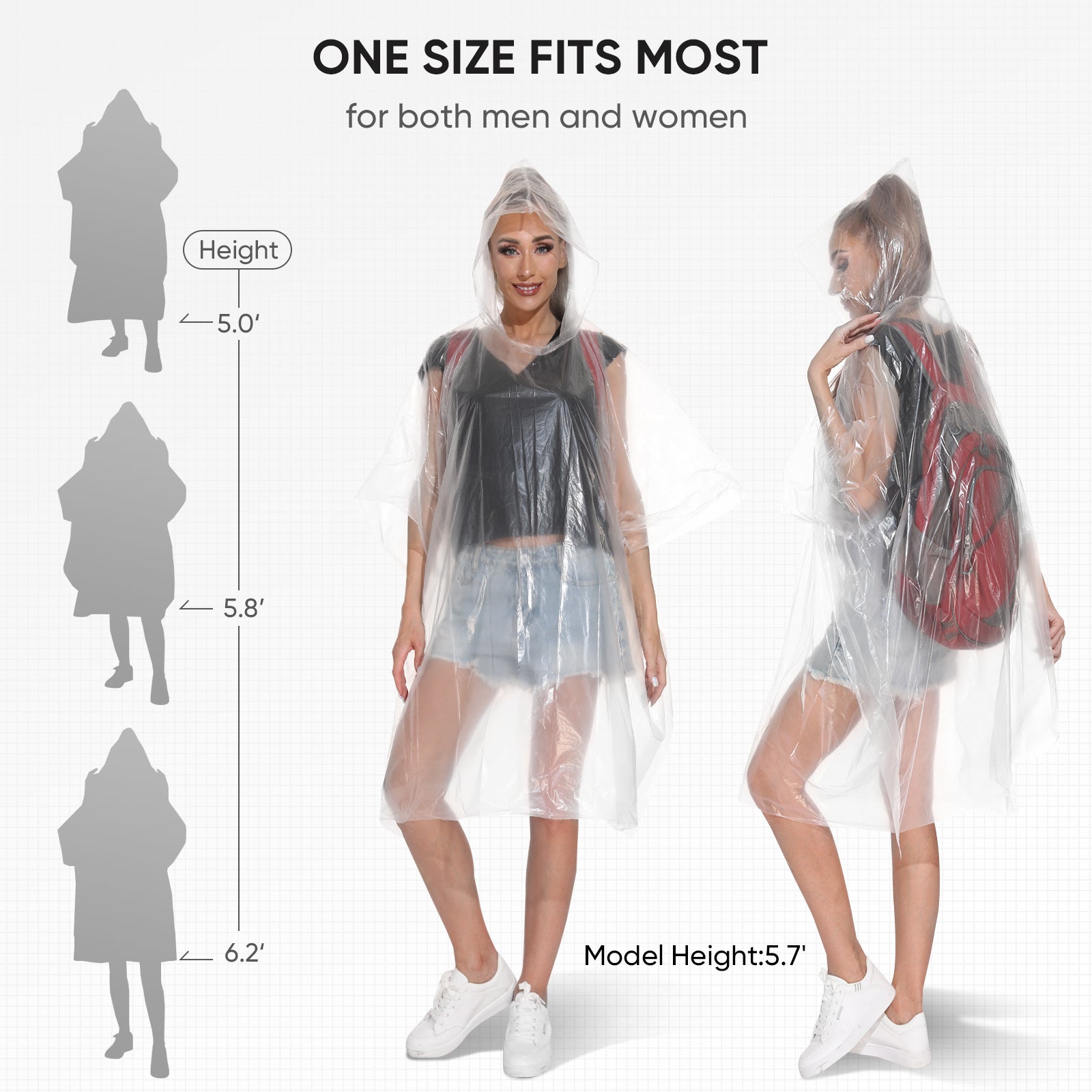 Disposable Rain Ponchos