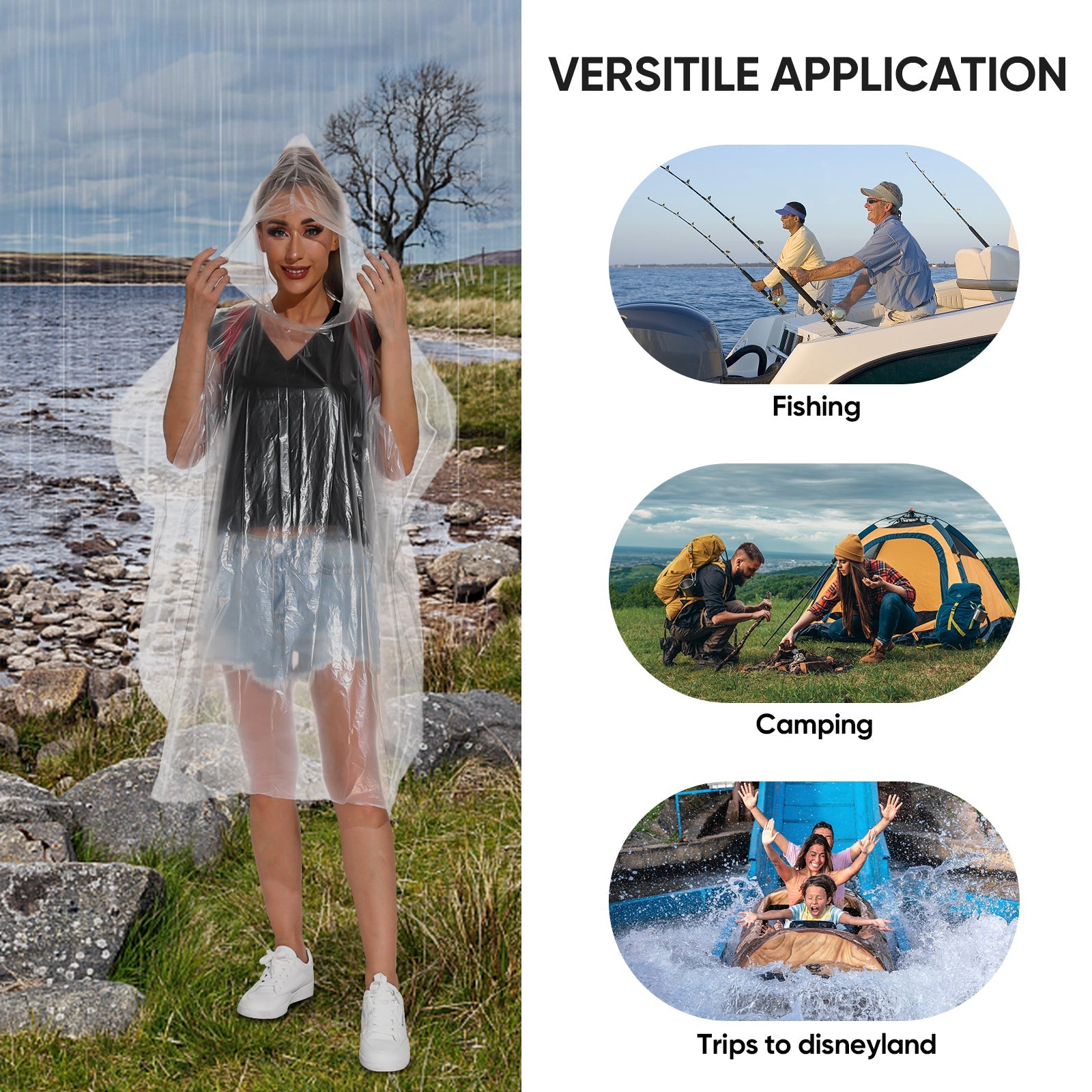 Disposable Rain Ponchos