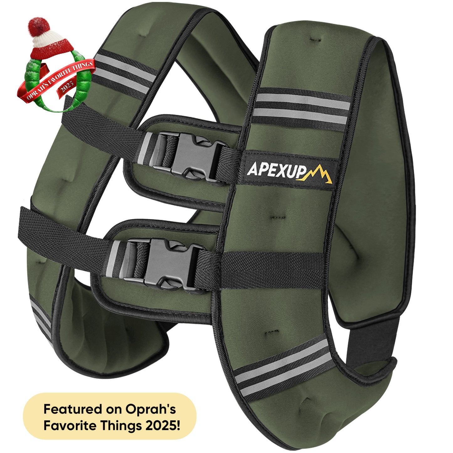 Weighted Vest with Reflective Stripe (5/10/15/20/25/30 lbs)