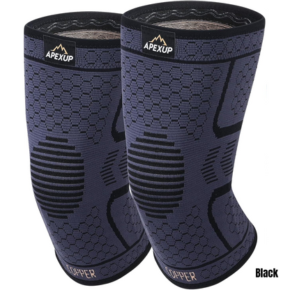 Copper Knee Brace, Knee Compression Sleeve(2 Pack)