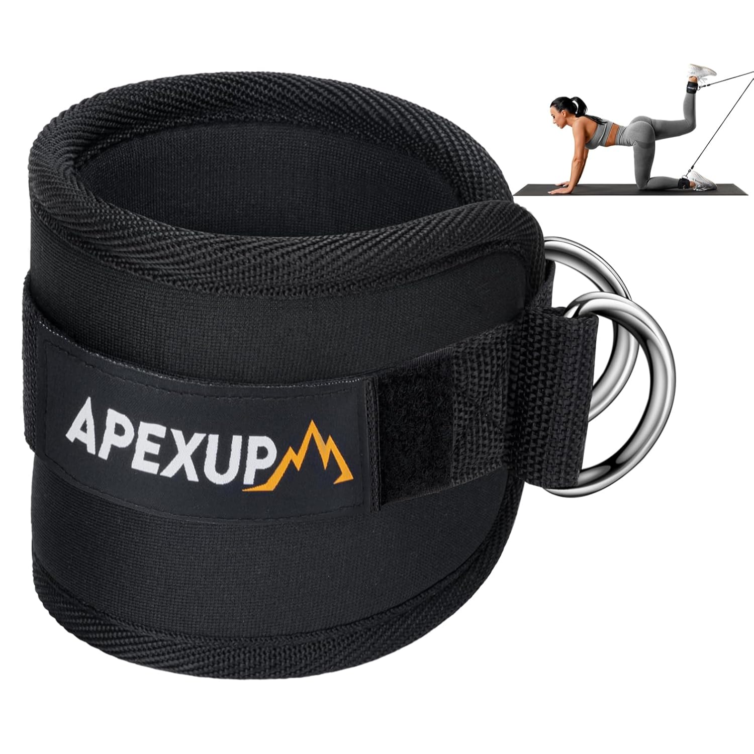 Ankle Strap for Cable Machine, Ankle Resistance Bands, Cable Kickback Ankle Straps