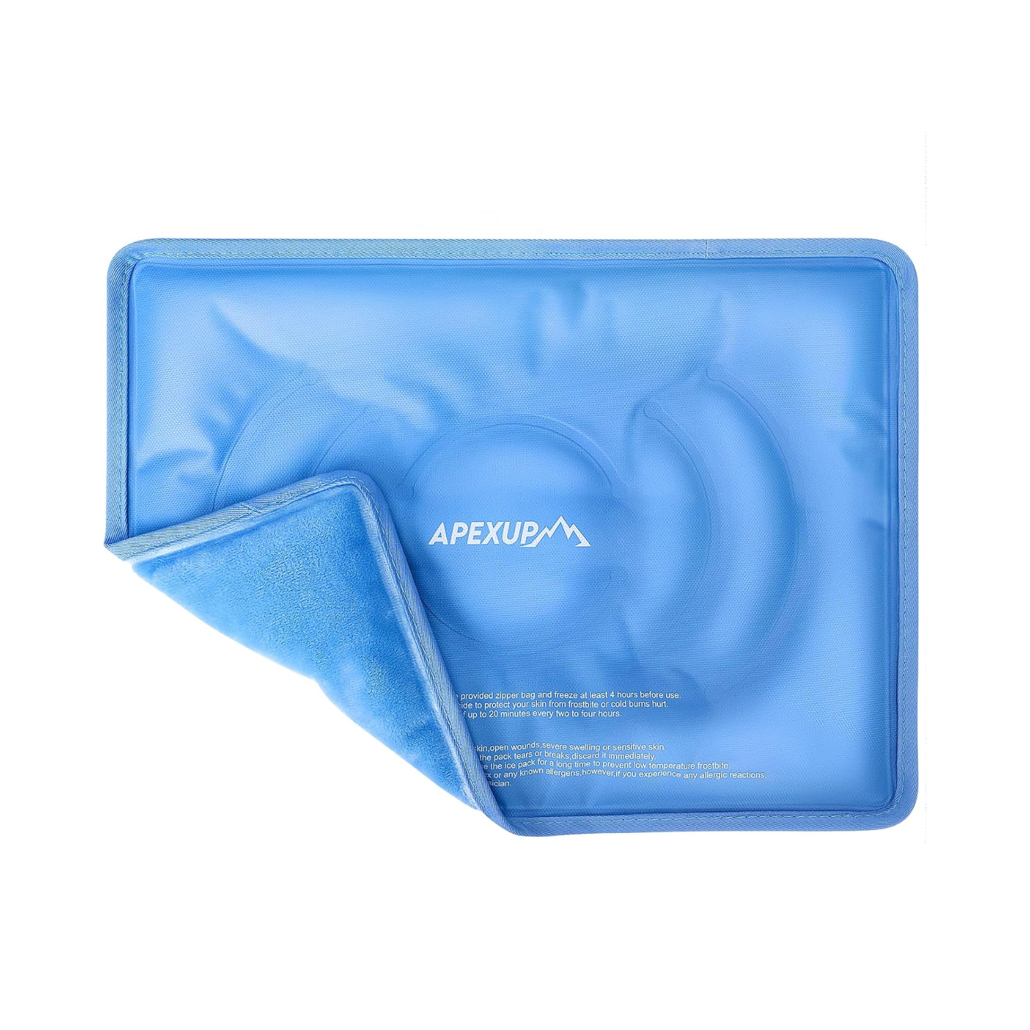 Reusable Gel Ice Packs for Injuries, Flexible Double-Sided Cold Packs