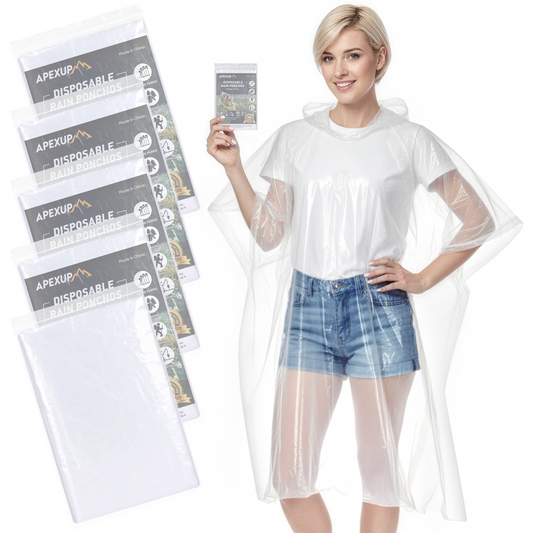 Disposable Rain Ponchos, Emergency Rain Ponchos