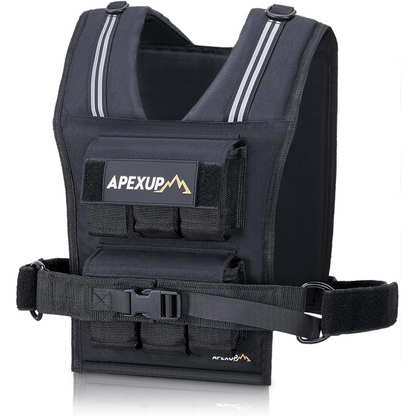 Adjustable Weighted Vest with Reflective Stripe