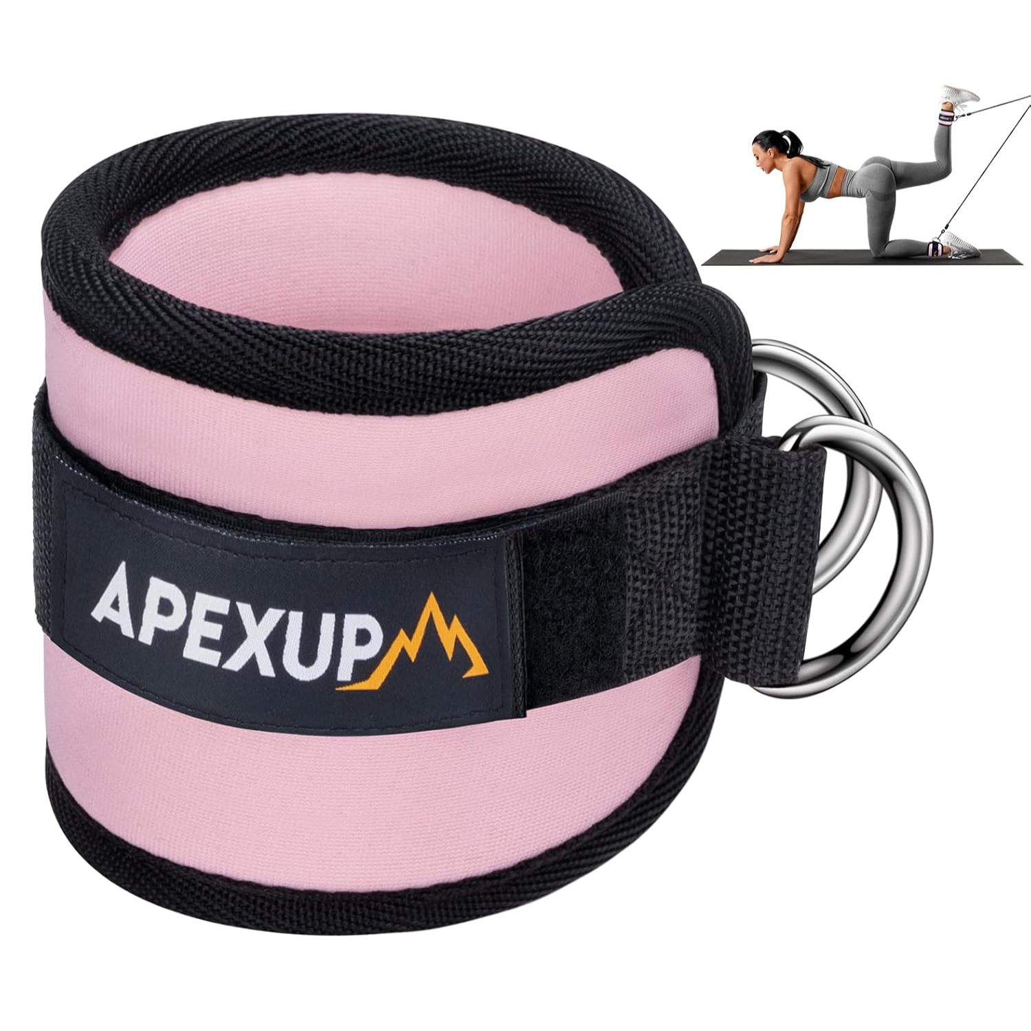 Ankle Strap for Cable Machine, Ankle Resistance Bands, Cable Kickback Ankle Straps