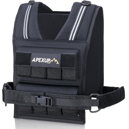 Adjustable Weighted Vest with Reflective Stripe