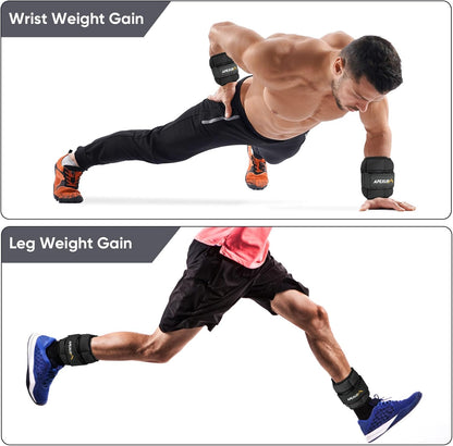 10 lbs/Pair Adjustable Ankle Weights [Upgraded]