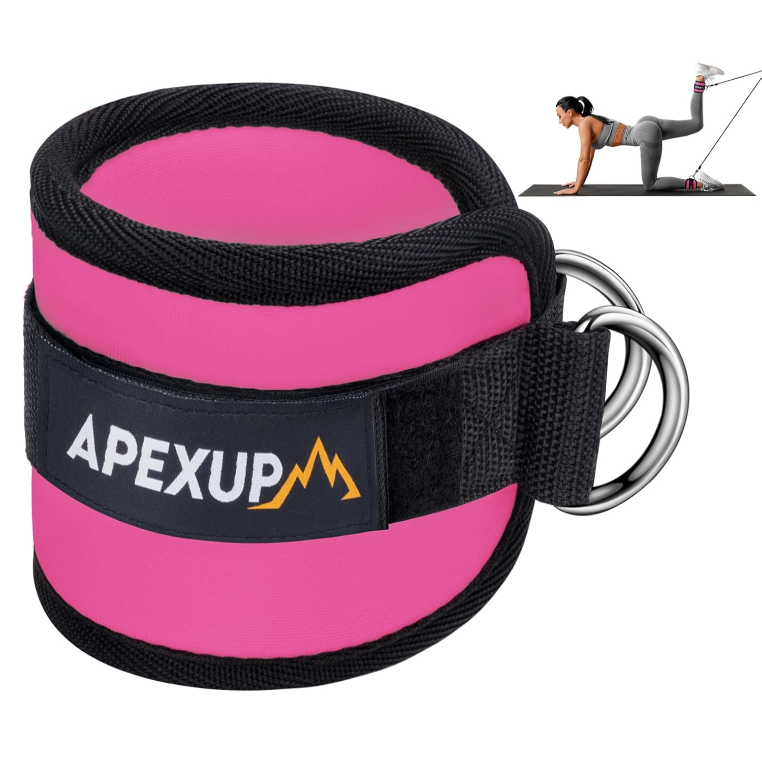 Ankle Strap for Cable Machine, Ankle Resistance Bands, Cable Kickback Ankle Straps