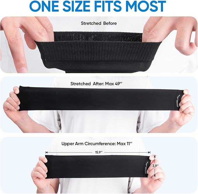 Cooling Arm Sleeves, UPF 50+ UV Protection Compression for Sports & Outdoor