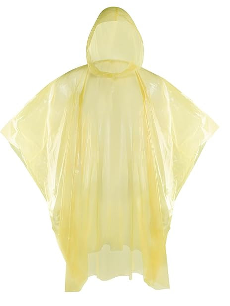 Disposable Rain Ponchos, Emergency Rain Ponchos