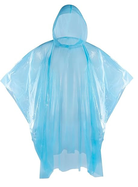 Disposable Rain Ponchos, Emergency Rain Ponchos