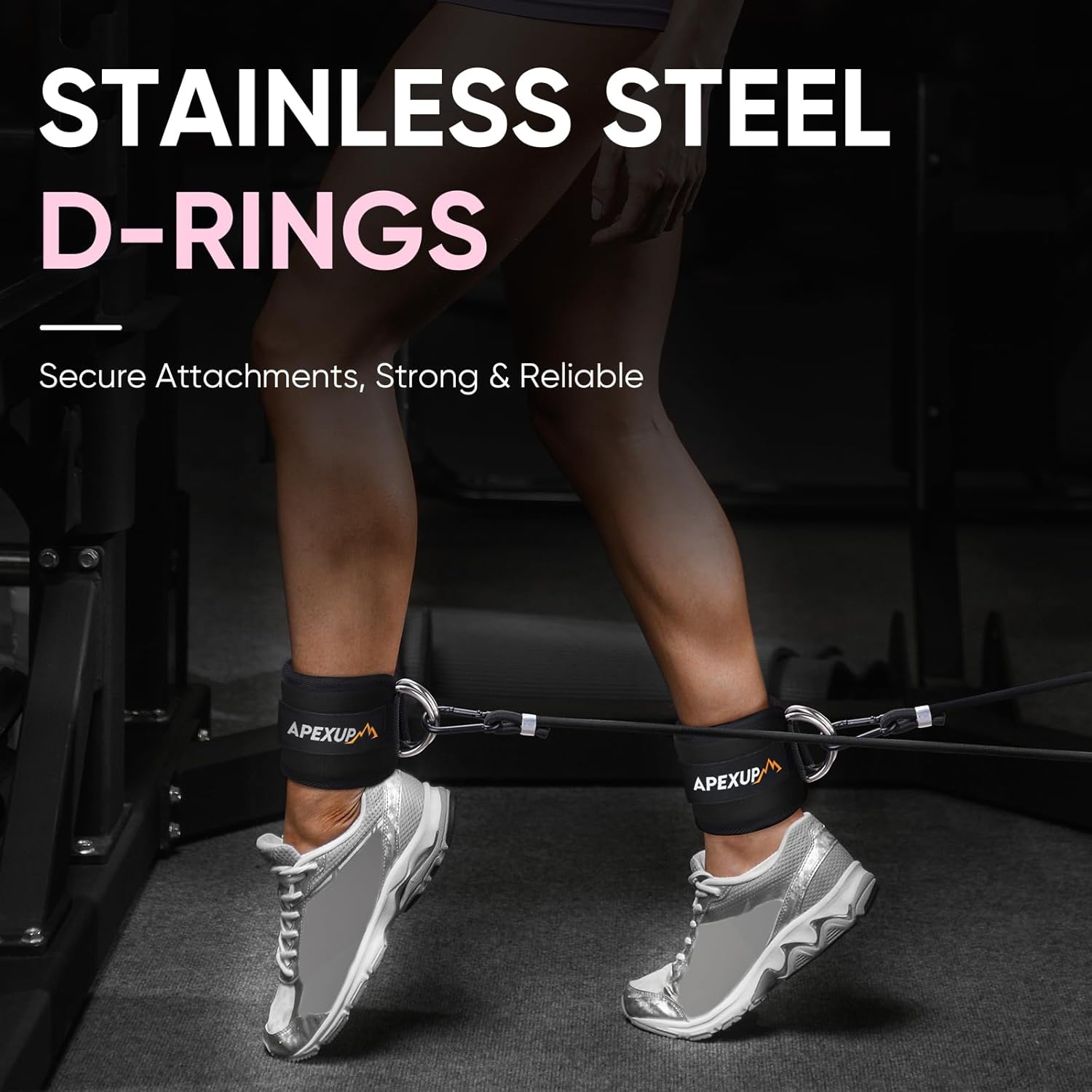 Ankle Strap for Cable Machine, Ankle Resistance Bands, Cable Kickback Ankle Straps