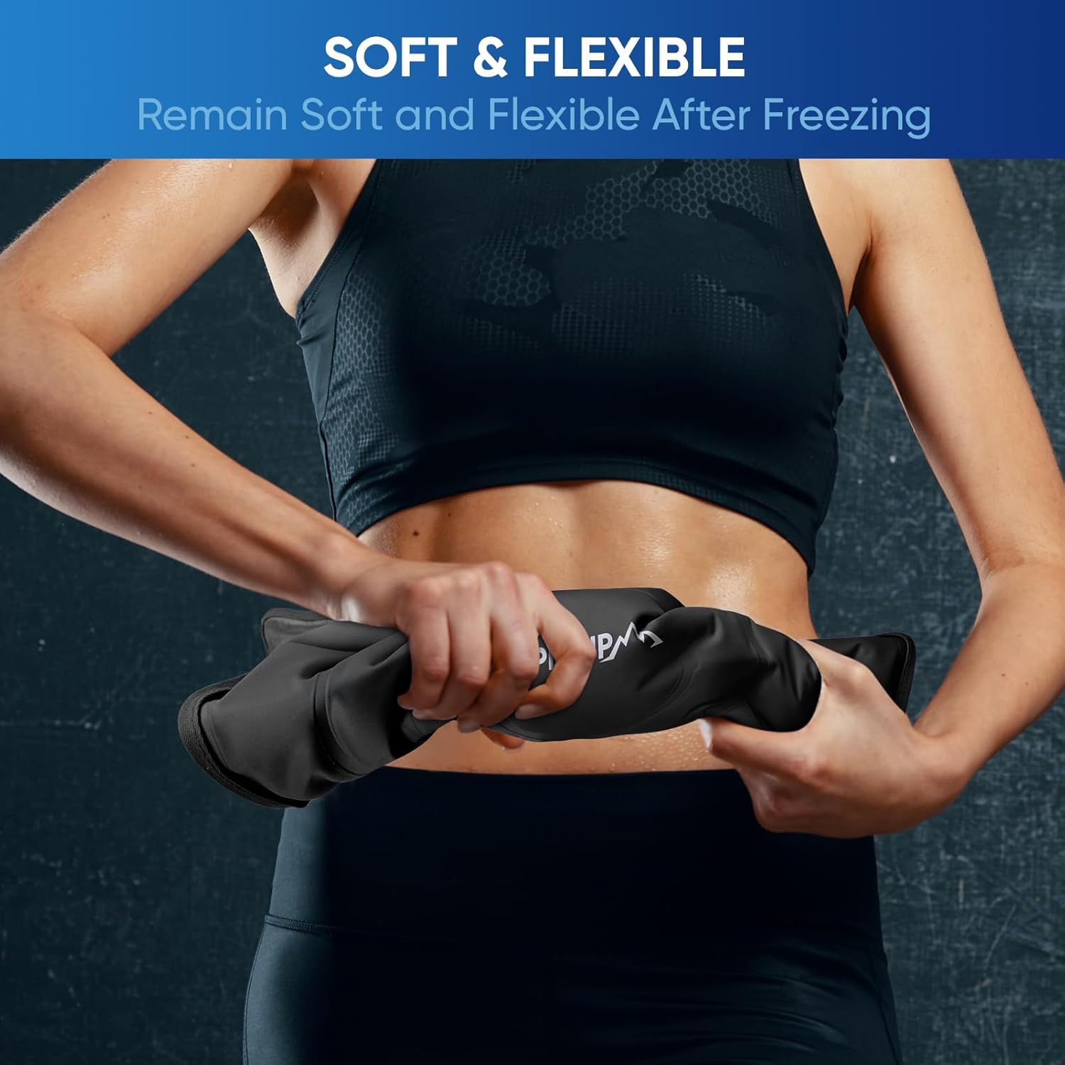 Reusable Gel Ice Packs for Injuries, Flexible Double-Sided Cold Packs