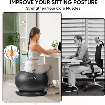 Yoga Ball Chair, Anti Slip Stability Ball Fitness Ball Seat