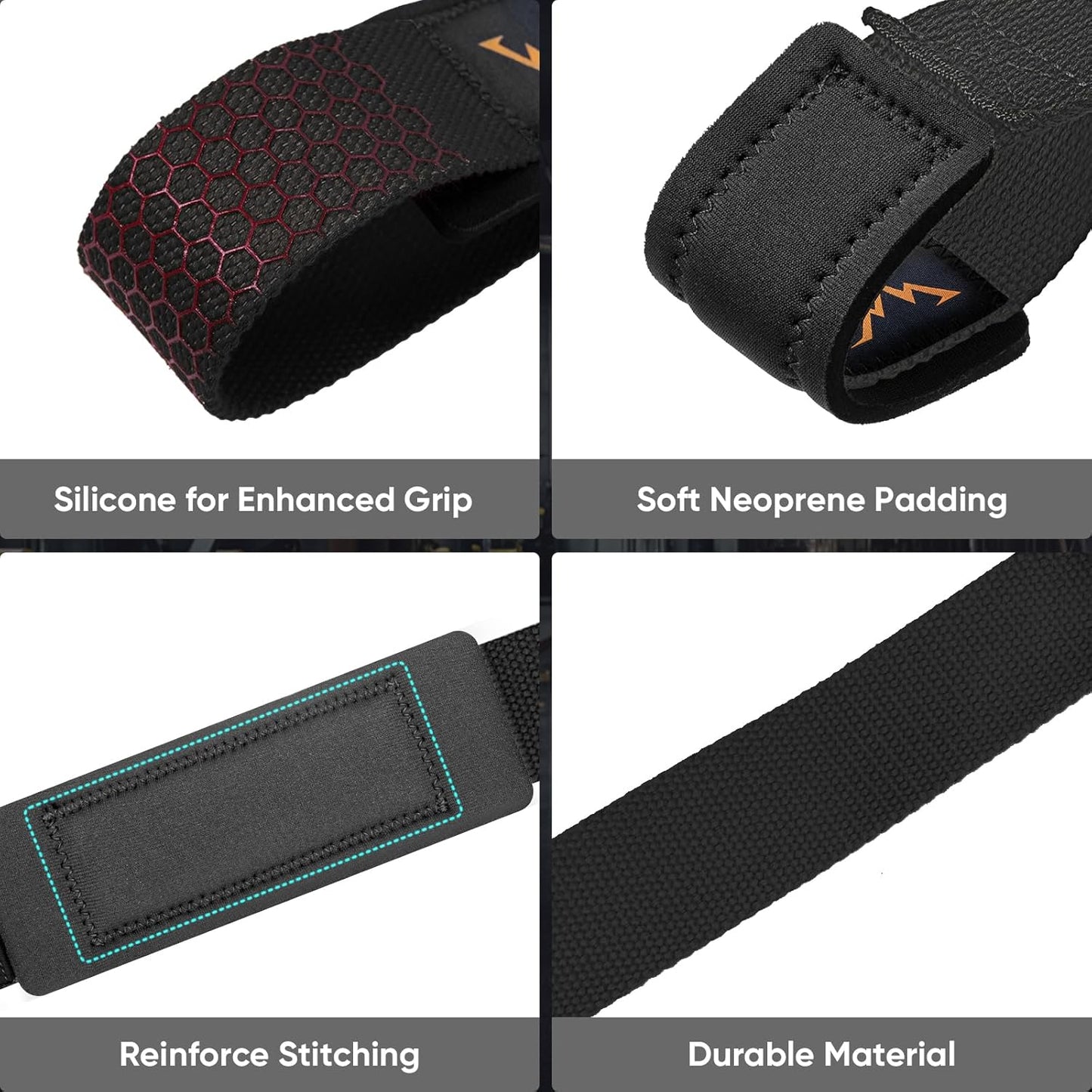 Lifting Wrist Straps with Padded Neoprene