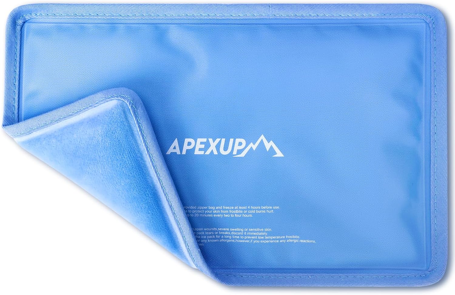 Reusable Gel Ice Packs for Injuries, Flexible Double-Sided Cold Packs
