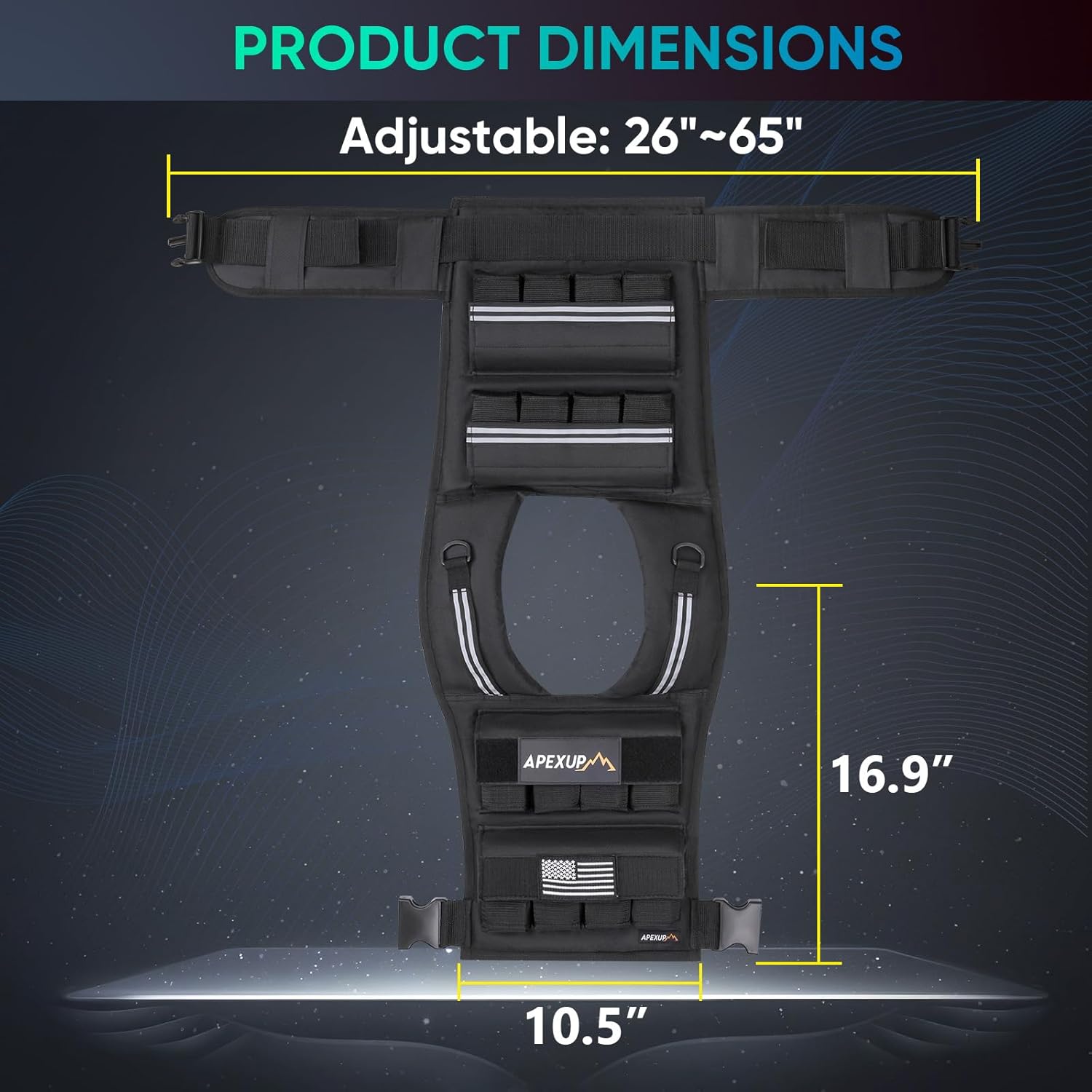 Adjustable Weighted Vest for 40lbs, without Iron Weights