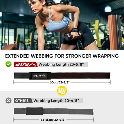 Lifting Wrist Straps with Padded Neoprene