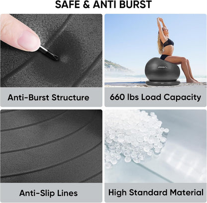 Yoga Ball Chair, Anti Slip Stability Ball Fitness Ball Seat