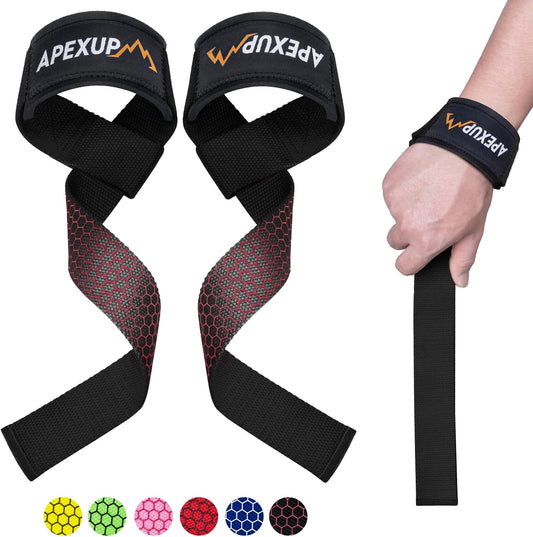 Lifting Wrist Straps with Padded Neoprene