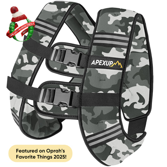 Weighted Vest with Reflective Stripe, Camo (5/10/15/20/25/30 lbs)