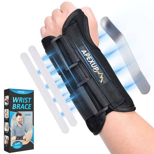 Adjustable Wrist Brace for Carpal Tunnel, with Wrist Splints