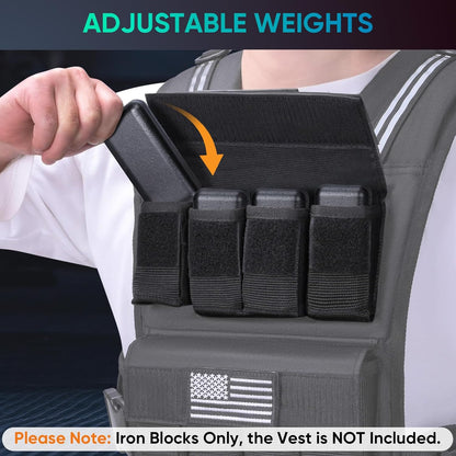 Iron Weights, Accessories for Adjustable Weighted Vests