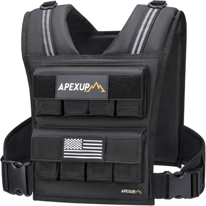 Adjustable Weighted Vest for 40lbs, without Iron Weights