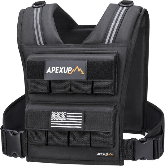 Adjustable Weighted Vest for 40lbs, without Iron Weights