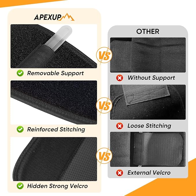 Neoprene Waist Trainer Belt, Slimming Sweat Band with Adjustable Fit & Removable Lumbar Support