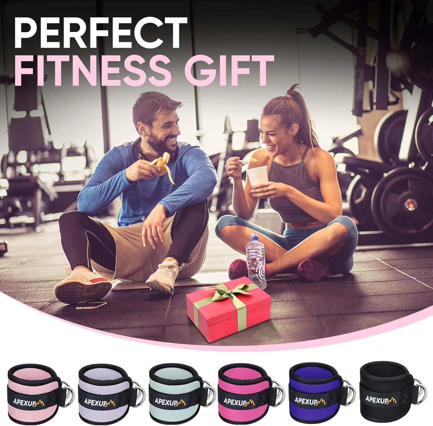 Ankle Strap for Cable Machine, Ankle Resistance Bands, Cable Kickback Ankle Straps