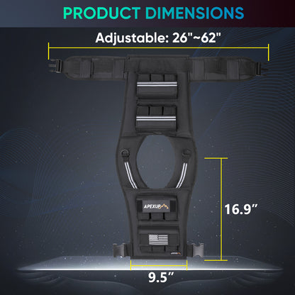 Adjustable Weighted Vest with Reflective Stripe, Iron Weights (20/30/40 lbs)[Upgraded]