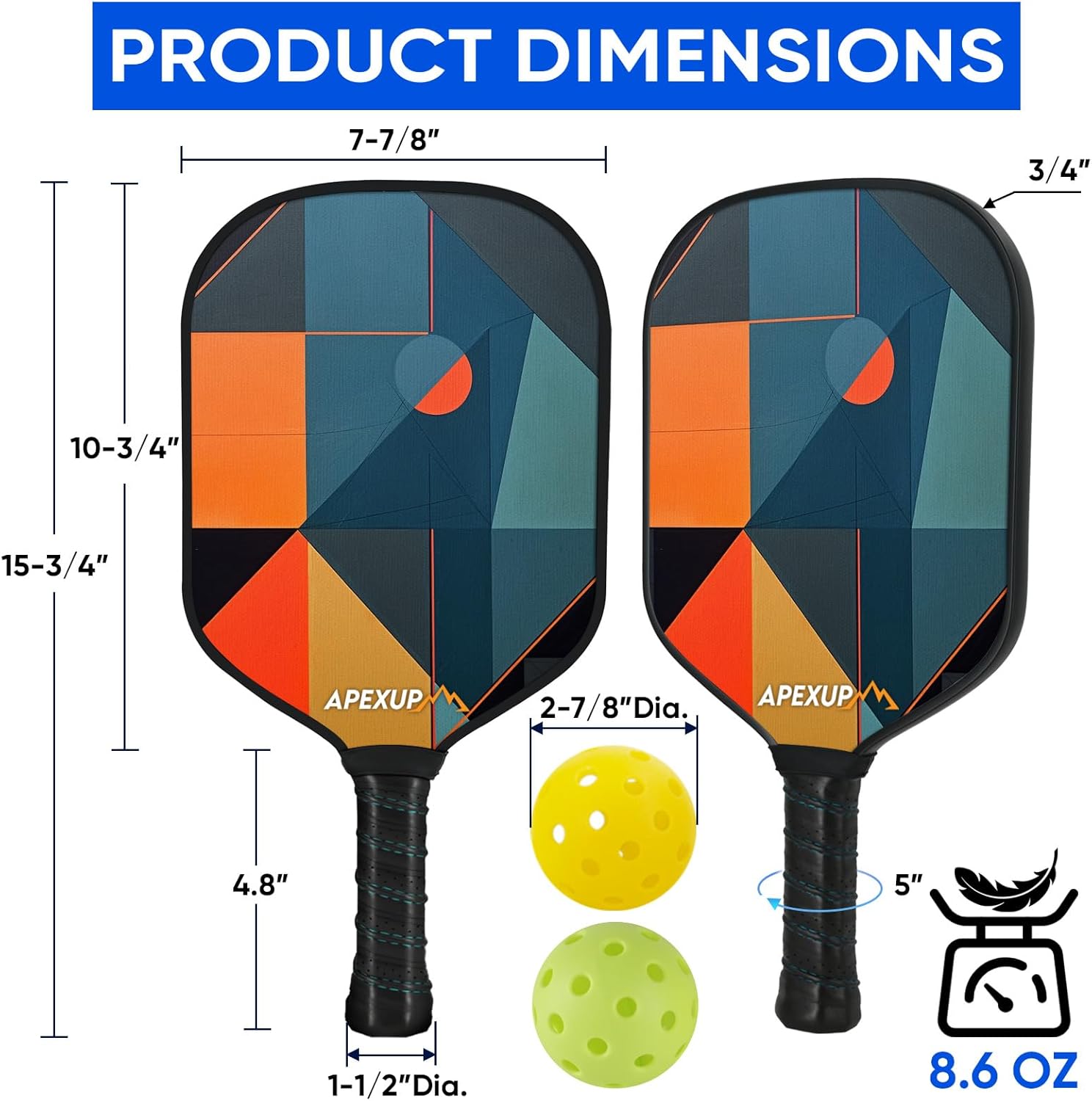 Fiberglass Pickleball Paddles Set